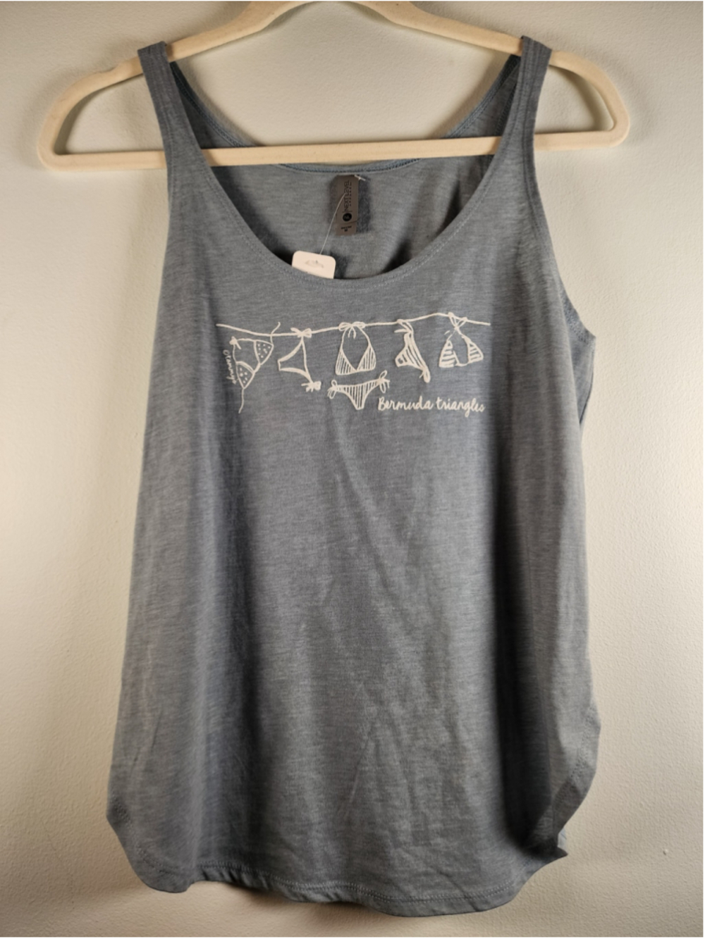 NWT Tommy Bahama Tina Grasdal Artist Series Bermuda Triangles Graphic Tank Top M